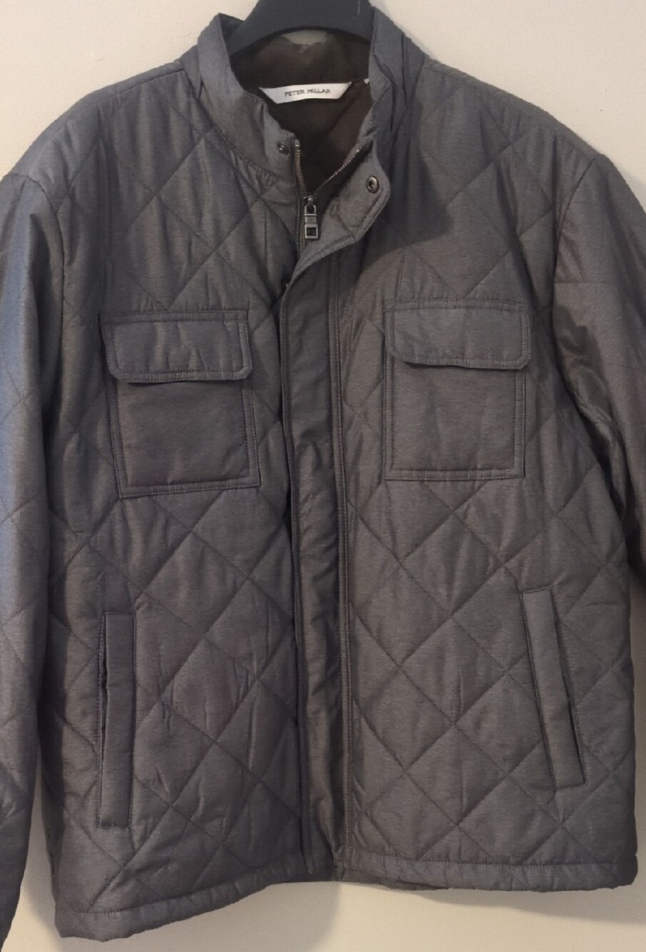 Peter Millar Norfolk- Quilted Field Jacket in Charcoal